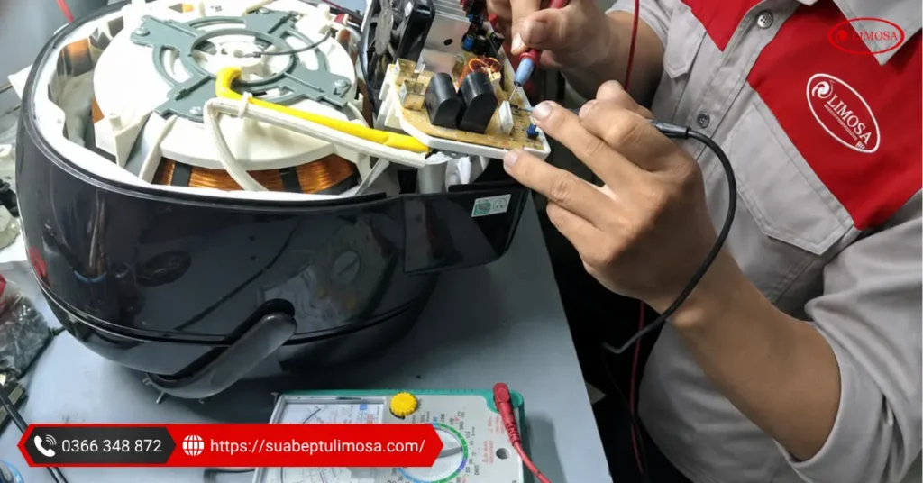Quy trình sửa chữa nồi cơm điện chuyên nghiệp tại Trung tâm Sửa Bếp Từ Limosa