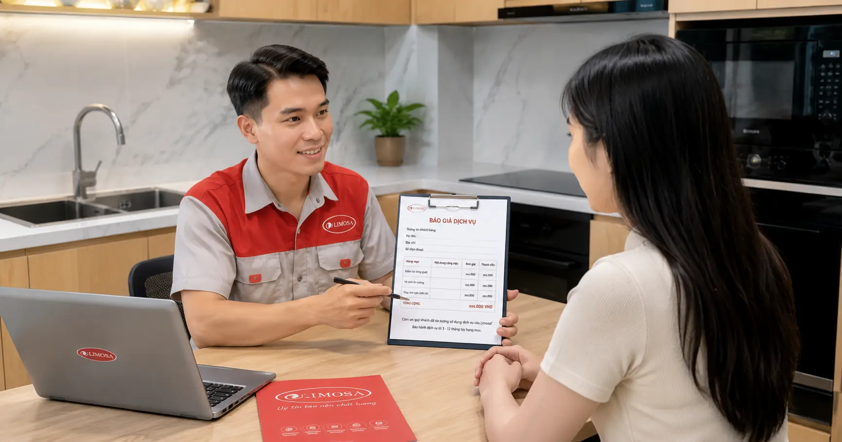 Báo giá sửa bếp từ minh bạch trước khi làm
