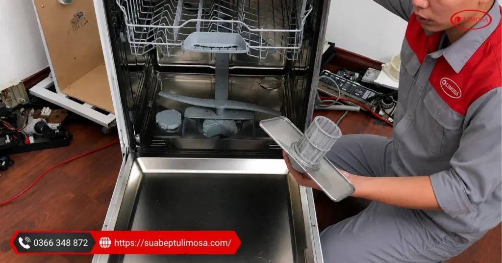 Giới thiệu dịch vụ sửa máy rửa bát tại Trung tâm Sửa Bếp Từ Limosa