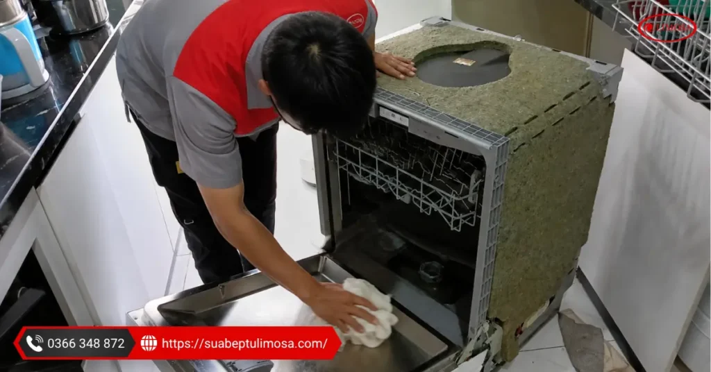 Quy trình sửa máy rửa bát chuẩn kỹ thuật tại Trung tâm Sửa Bếp Từ Limosa