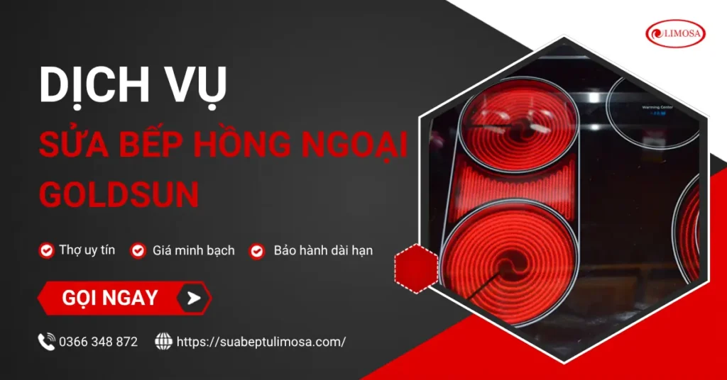 Sửa bếp hồng ngoại Goldsun