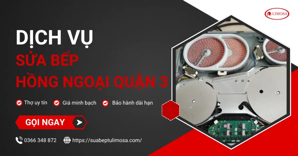 Sửa bếp hồng ngoại quận 3