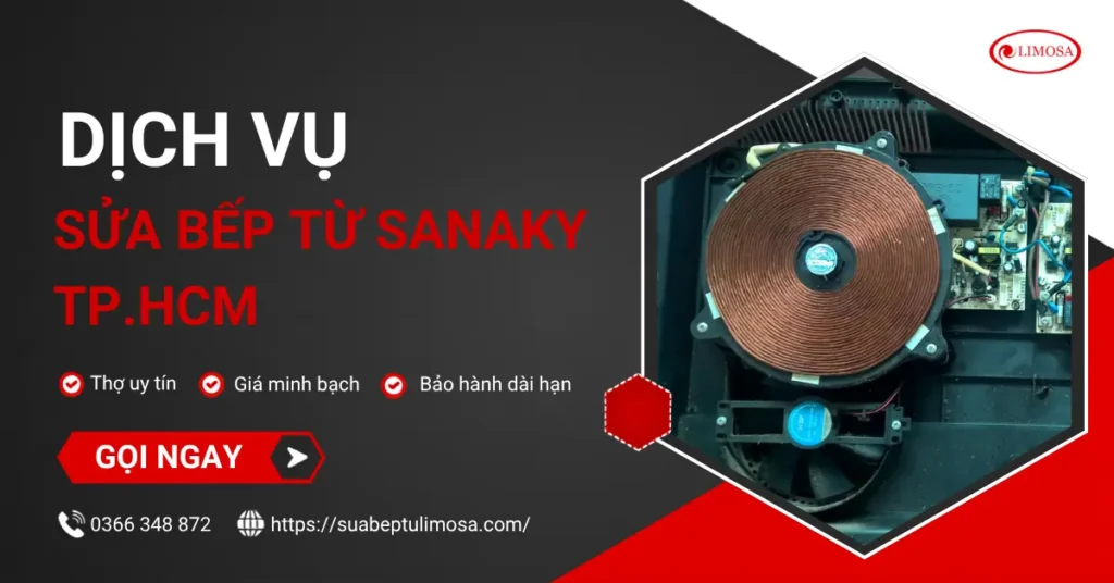 Sửa bếp từ Sanaky