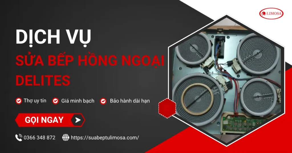 Sửa bếp hồng ngoại Delites