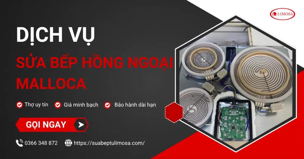 Sửa bếp hồng ngoại Malloca
