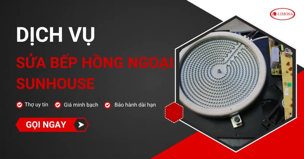 Sửa bếp hồng ngoại sunhouse